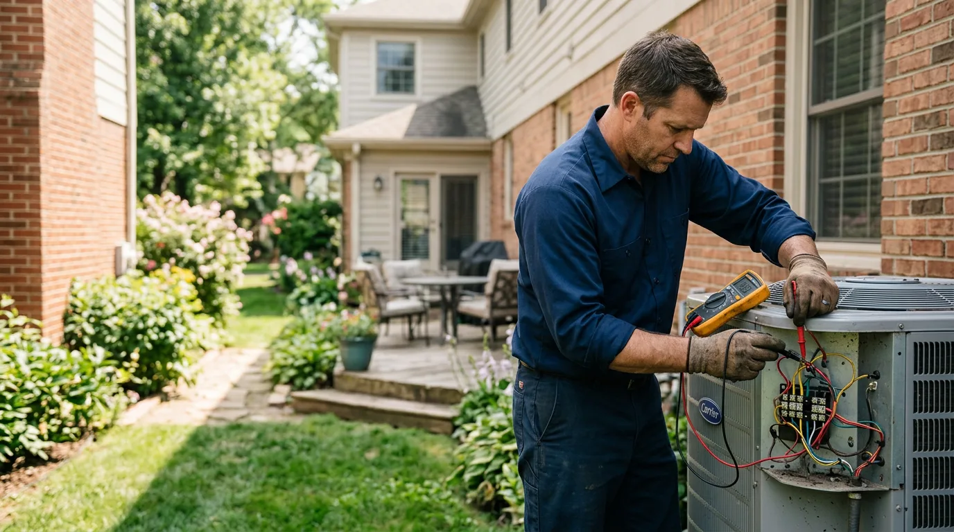 HVAC technician working near Albia, IA